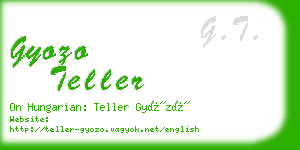 gyozo teller business card